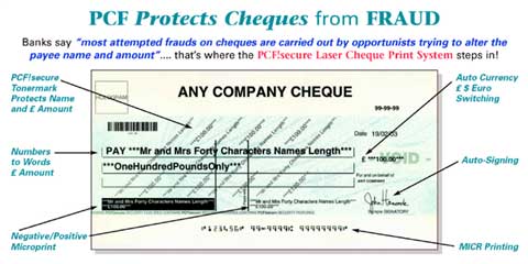 PCF!secure LaserCheque Printing